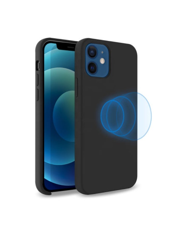 Coblue Magnetic Silicone Case for iPhone 12 / 12 Pro (6.1") – Non-Slip Luxury Stylish Cover, MagSafe Compatible - Image 1